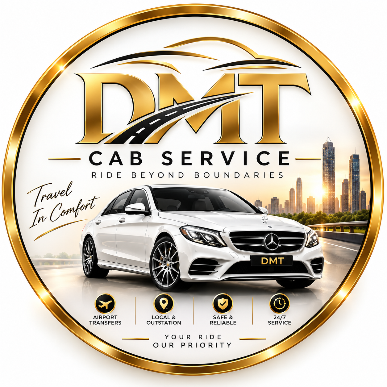 DMT Cab Service logo